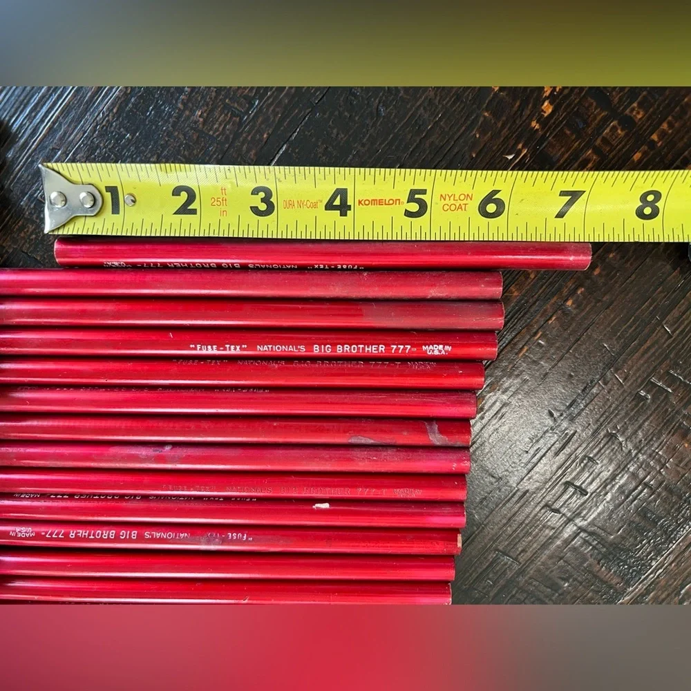 99 Vintage NATIONAL'S Big Brother 777 Black Lead Pencils Unused Thick Soft